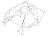 kit de jaula de seguridad Multipoint T45 para ALFA ROMEO 147 GTA. Certificado por la FIA