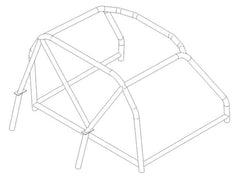 Kit de jaula de seguridad T45 histórica para ALFA ROMEO Spyder (`63). Cumple con MS UK según el Apéndice K