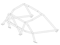 kit de jaula de seguridad T45 histórica ALFA ROMEO TZ. Cumple con el Anexo K de MS UK