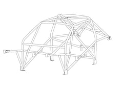 kit de jaula de seguridad multipunto T45 Step 2 internacional para BMW E36 2dr. Certificado por la FIA