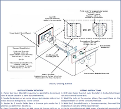 Kit de riel de asiento FIA y MSUK 25CrM04 S