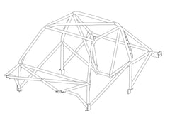 kit de jaula de seguridad Multipoint 25CrMo4 'Estilo de Fábrica' FORD Sierra Cosworth