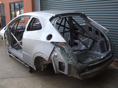 Kit de jaula antivuelco multipunto T45 internacional para Honda Civic Inc. Type R FN2 2007 (Carrera). Certificado por la FIA/MSUK.