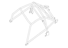 Kit de jaula antivuelco CDS de 6 puntos para TOYOTA Supra MK4