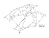 Kit de jaula antivuelco Multipoint T45 para VOLKSWAGEN Golf Mk7 con certificación FIA