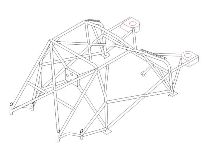 kit de jaula de seguridad Multipunto T45 ALFA ROMEO 145