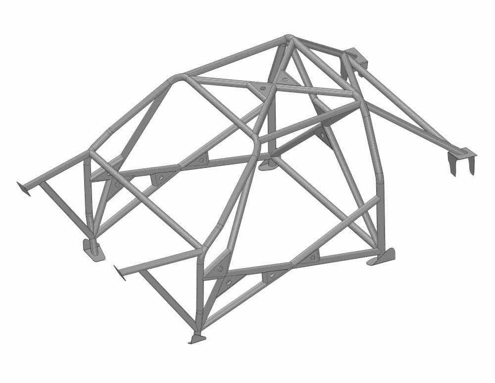 kit de jaula de seguridad T45 histórico de AUDI Quattro SWB. Cumple con el Anexo K de MS UK