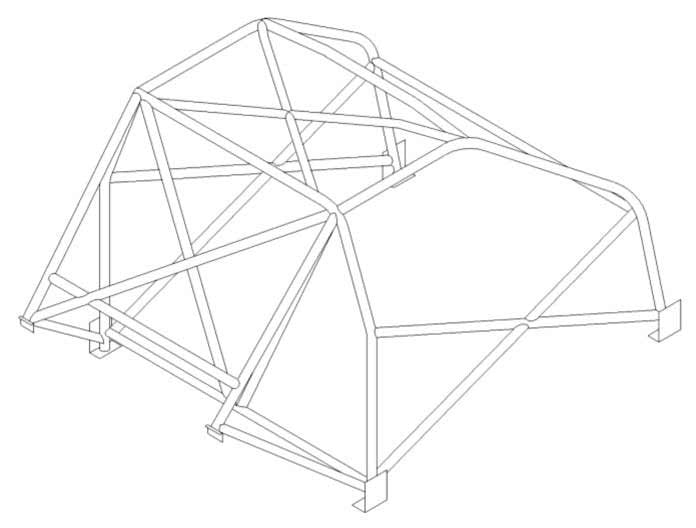 Kit de jaula de seguridad BMW CSL Historic CDS. Cumple con el Anexo K de MS UK