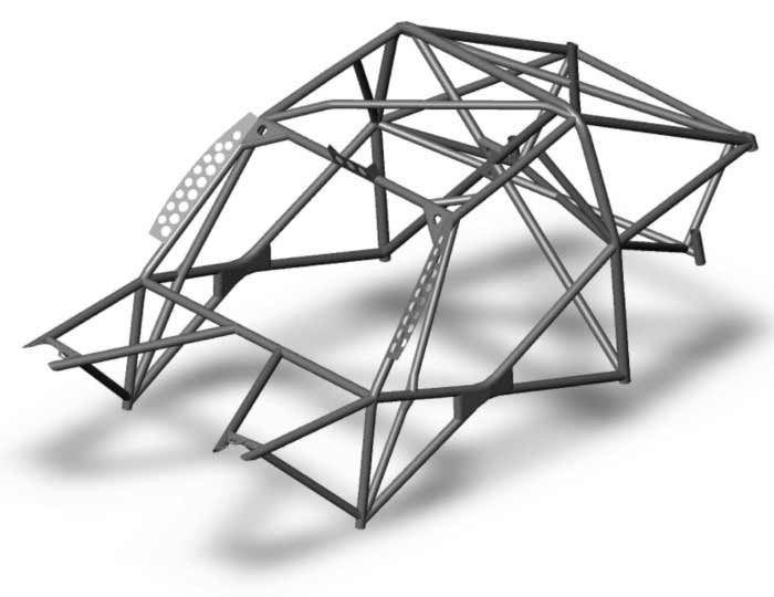 Kit de jaula de seguridad multipunto T45 para BMW E90. Certificado por la FIA