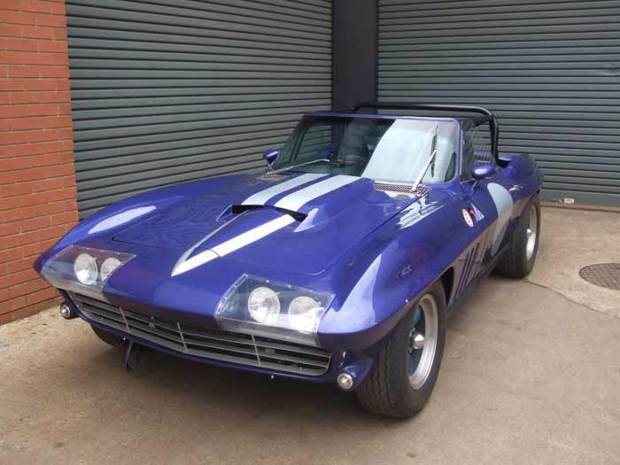 Kit de jaula de seguridad T45 histórica Mk 1 CHEVROLET Stingray. Cumple con el Anexo K de MS UK