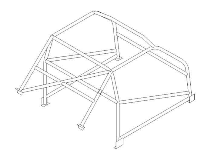 kit de jaula de seguridad FORD Classic Capri Historic CDS. Cumple con el Anexo K de MS UK