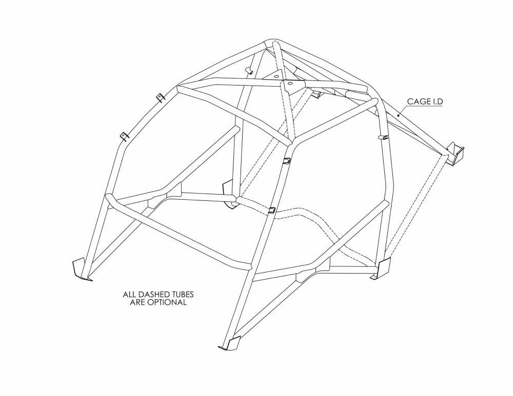 FORD Escort MK2 Classic T45 roll cage kit. FIA / MSUK Certificated