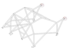 kit de jaula de seguridad multipunto T45 para FORD Fiesta Mk3/4 Internacional. Certificado por la FIA