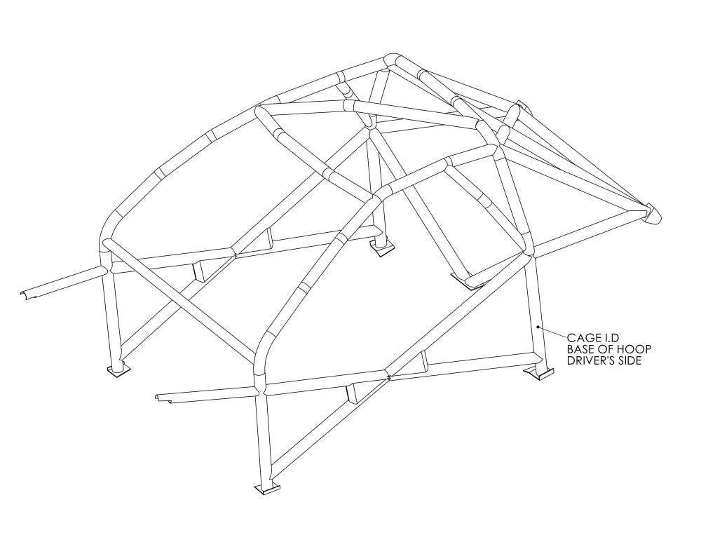 kit de jaula de seguridad multipunto T45 FORD Puma Internacional. Certificado por la FIA