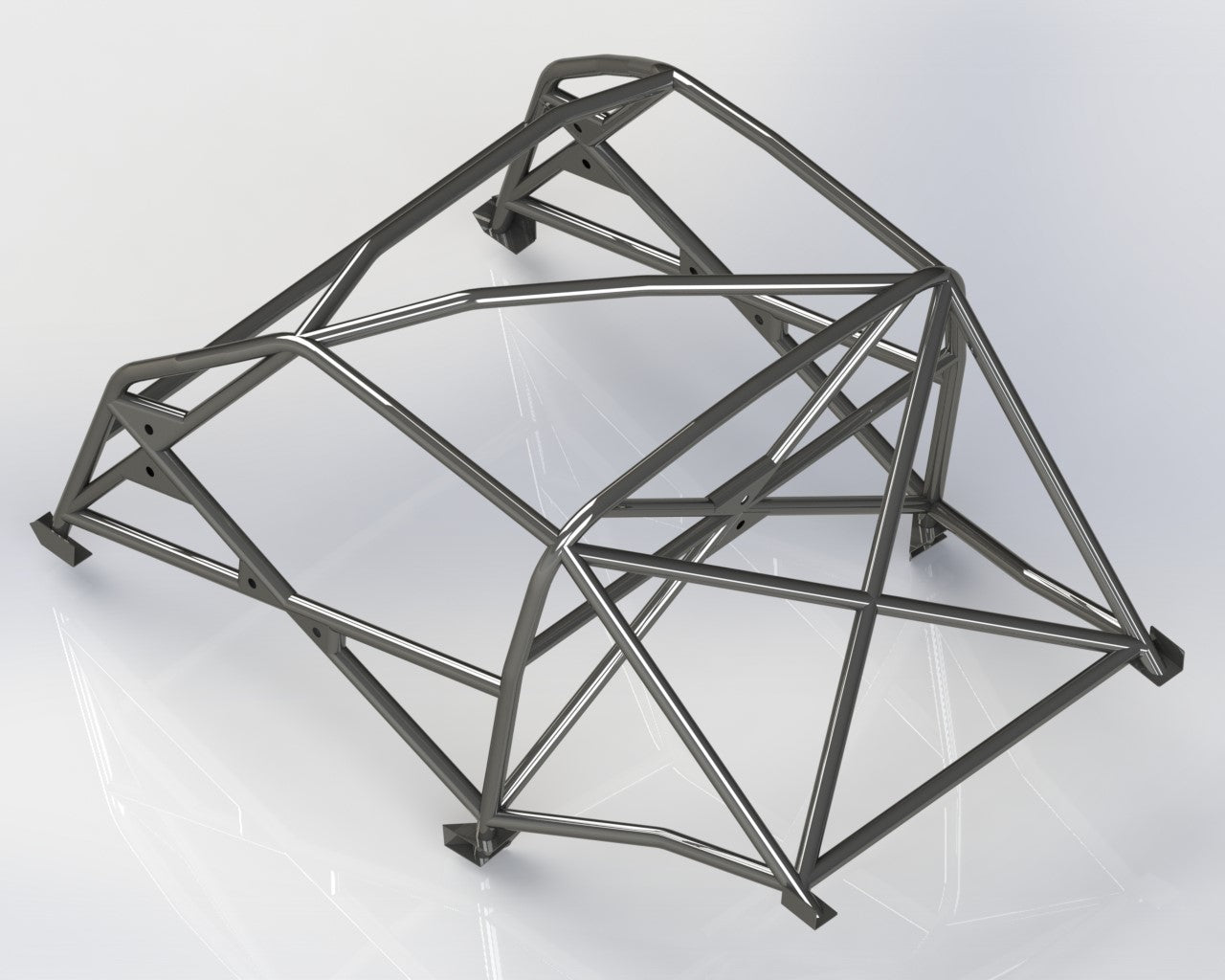 kit de jaula de seguridad FORD Mustang Notchback International T45. Certificado por la FIA