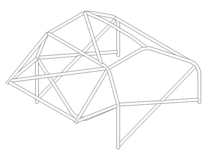 kit de jaula de seguridad Multipoint T45 HONDA CRX