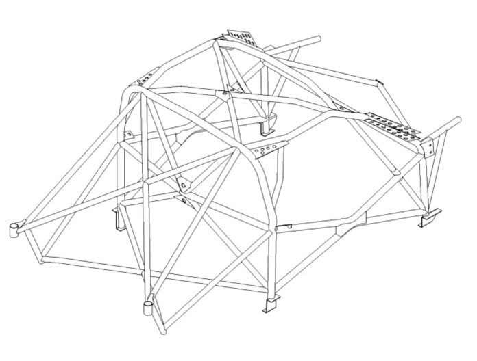 kit de jaula de seguridad multipunto T45 para HONDA Civic inc Type R EP2 EP3 certificado por la FIA