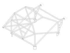 Kit de jaula de seguridad multipunto T45 para HONDA Integra 'R' DC2. Certificado por la FIA