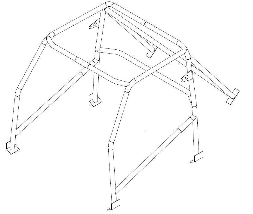 Jaula antivuelco CDS atornillable MINI compatible con MS UK