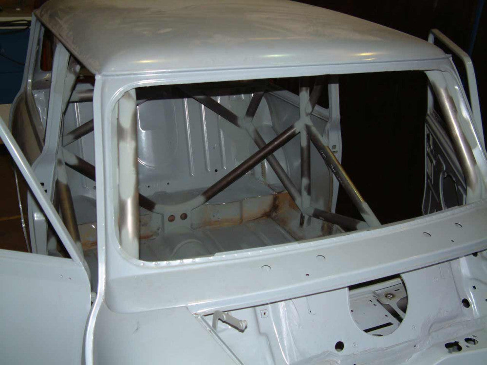 Kit de jaula antivuelco MINI GPA International T45. Certificado por la FIA.