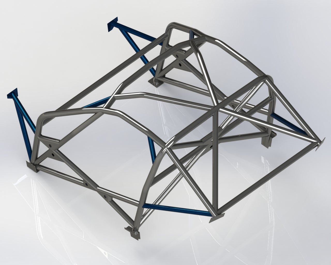 Kit de jaula antivuelco multipunto T45 para Toyota MR2 Mk3 00-07. Cumple con la normativa MS UK.