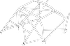 kit de jaula de seguridad multipunto CDS para carrera de hatchback Stock PEUGEOT 106