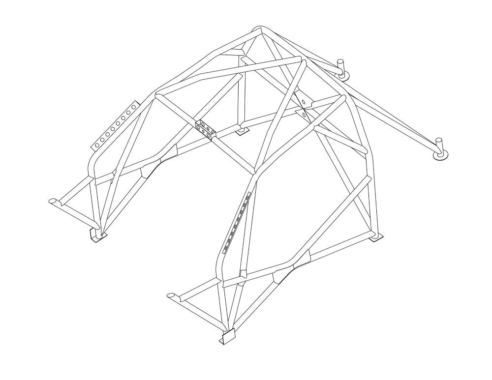 RENAULT Twingo MK2 Multipoint T45 roll cage kit