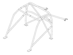jaula de seguridad CDS atornillada SUBARU Impreza GRB conforme a la normativa del Reino Unido