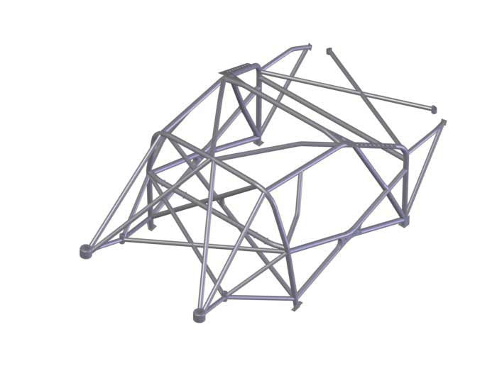 kit de jaula de seguridad multipunto T45 SUBARU Impreza GVB R4. Certificado por la FIA