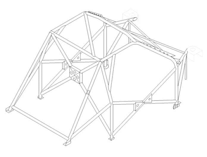 Kit de jaula de seguridad multipunto T45 para SUZUKI Ignis International. Certificado por la FIA