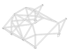 Kit de jaula antivuelco CDS multipunto para TOYOTA Starlet KP60