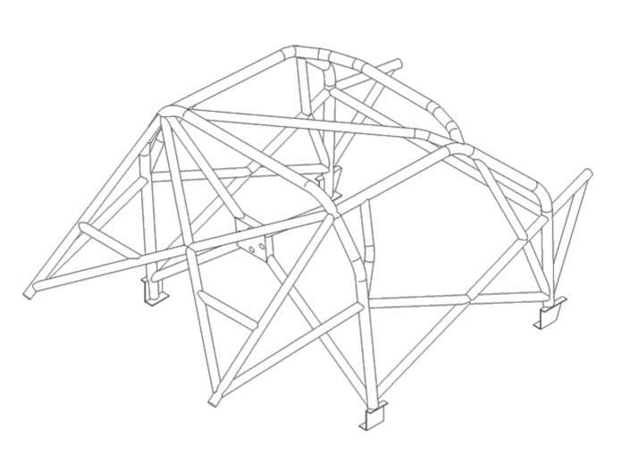 Kit de jaula antivuelco CDS multipunto para VAUXHALL Astra VXR 2006/7 MK5