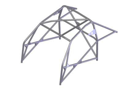 Kit de jaula antivuelco VAUXHALL Holden VXR8 Multipoint T45. Cumple con la normativa MS UK.