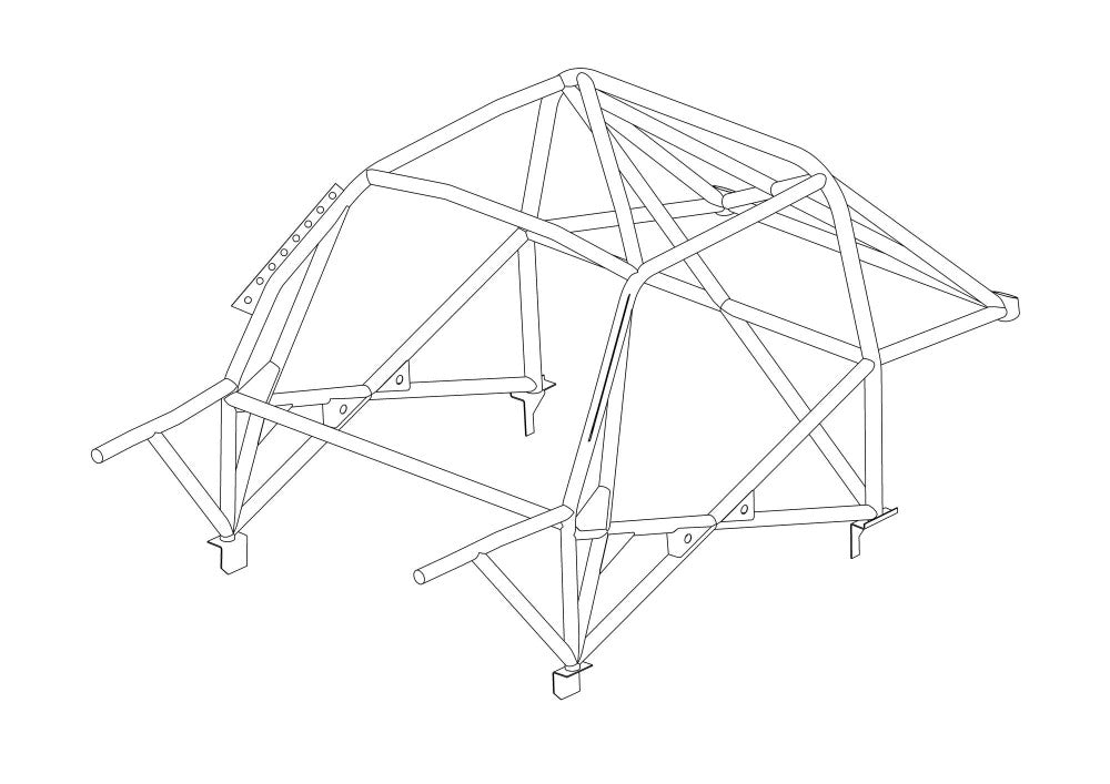 Kit de jaula antivuelco Multipoint T45 para VOLKSWAGEN Golf Mk1