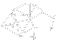 Kit de jaula antivuelco CDS multipunto internacional para Volkswagen Vento. Certificado por la FIA.